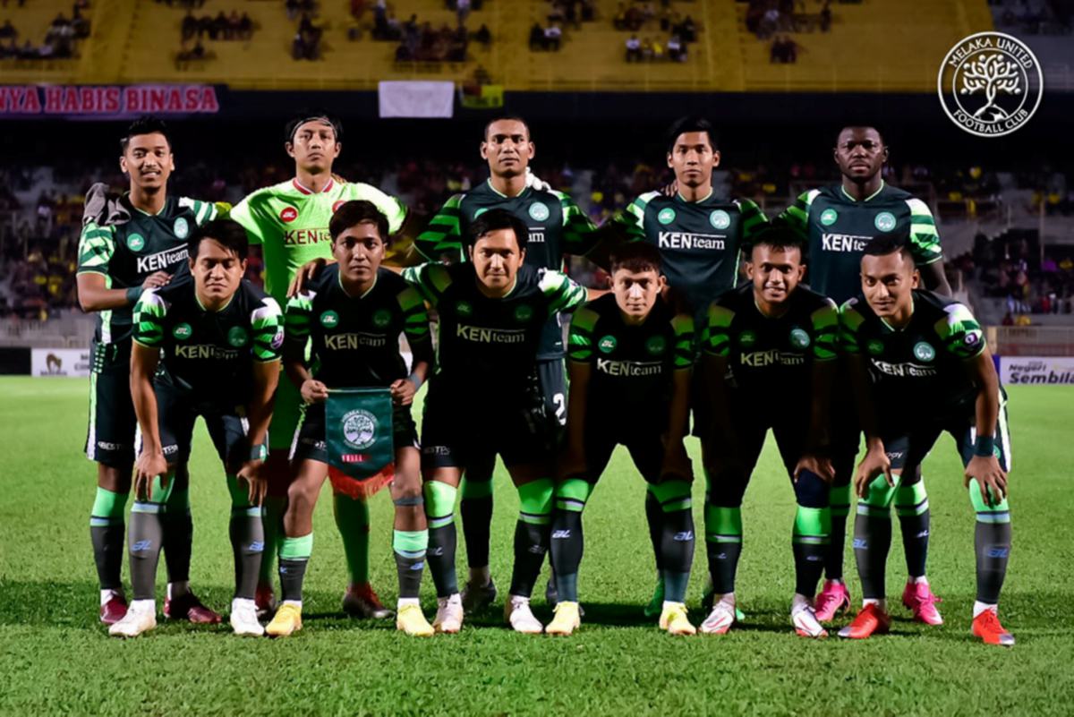 BARISAN pemain Melaka United tidak dibenarkan beraksi bersama pasukan lain untuk kempen Piala Malaysia. FOTO Melaka United Football Club