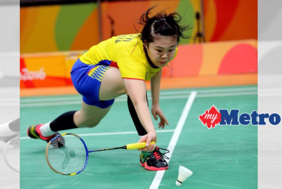TEEN Jing Yi menewaskan pemain Republik Czech, Kristina Gavnholt pada Sukan Olimpik Rio. FOTO Rosli Rahmat