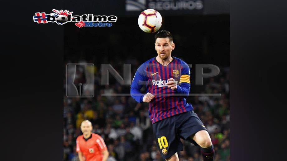 Messi ledak hatrik tewaskan Real Betis. FOTO EPA