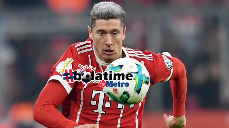 PENYERANG Bayern Munich, Robert Lewandowski. FOTO Agensi