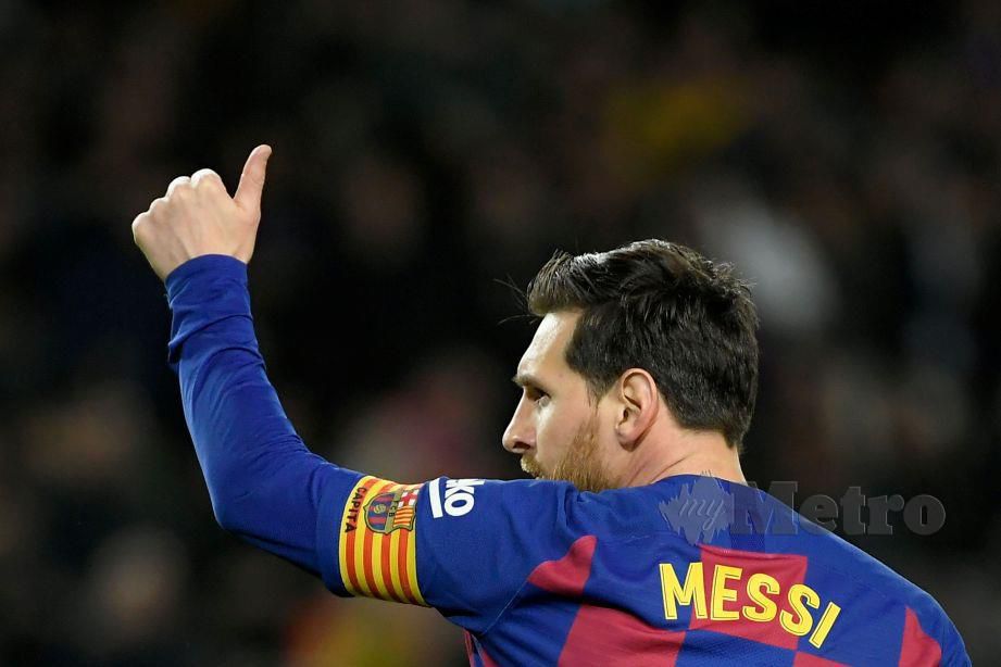 Messi raih pendapatan tertinggi. FOTO AFP