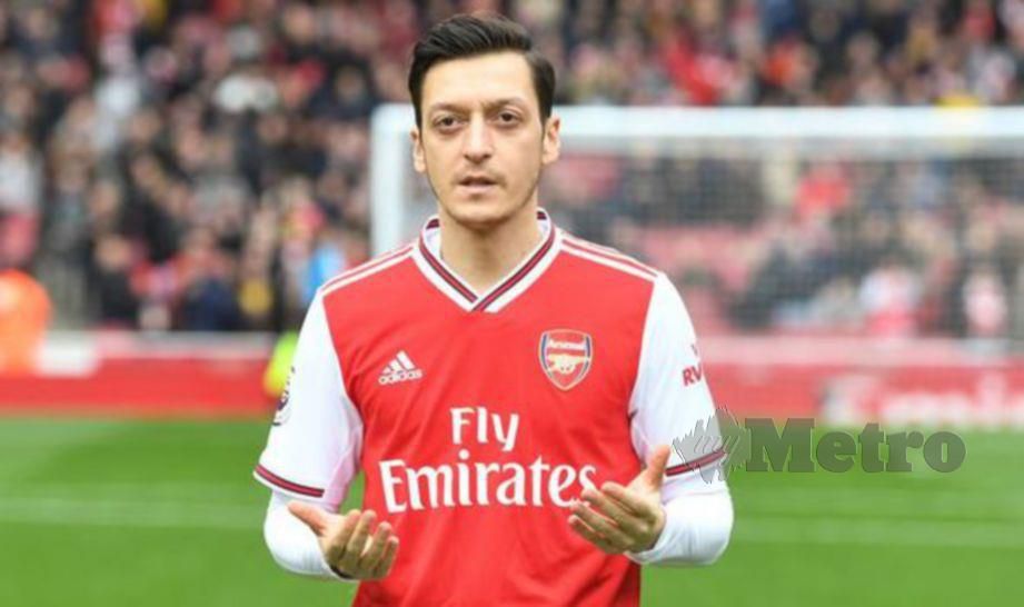 Pemain tengah Arsenal, Mesut Ozil. FOTO Agensi 