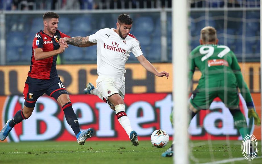 KEJAYAAN mengatasi Genoa Sabtu lalu tidak membantu Giampaolo. — FOTO Twitter AC Milan