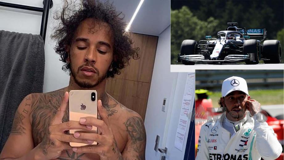 Wajah Hamilton selepas perlumbaan F1 GP Austria. FOTO Instagram/REUTERS 