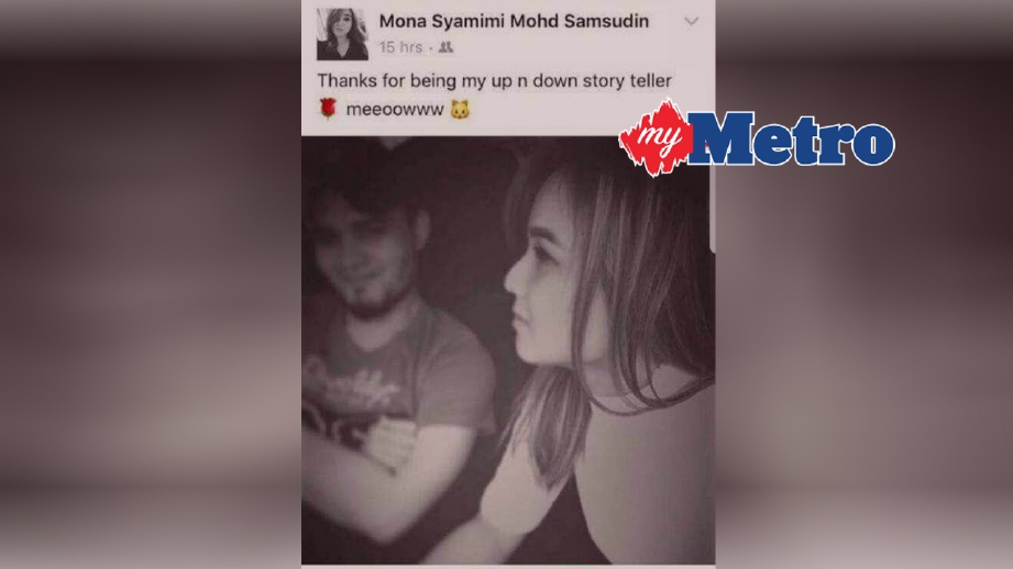 Luahan perasaan Mimi terhadap Shahir FOTO Facebook Mona Syamimi