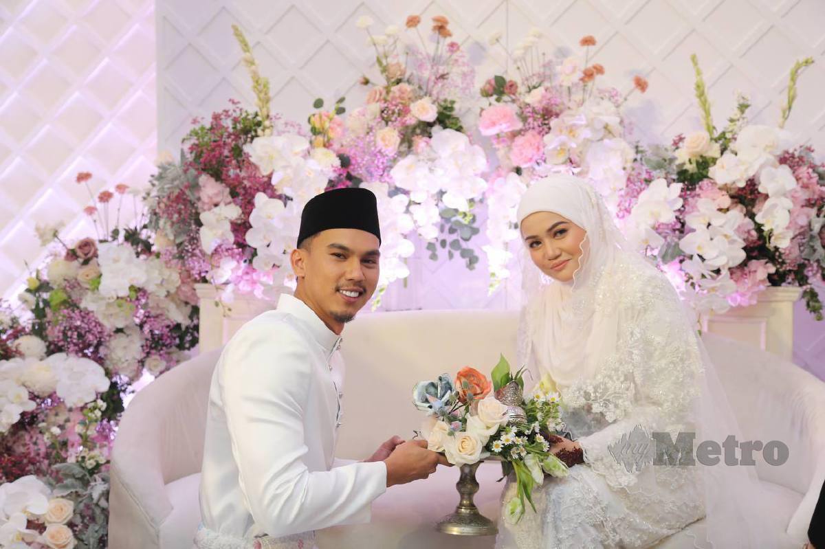 MK bernikah dengan pasangannya Siti Hajaar pagi ini. FOTO Aswadi Alias