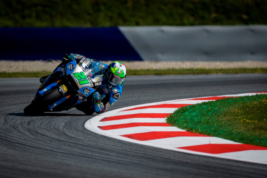 EG 0,0 Marc VDS' Italian rider Franco Morbidelli competes during the first practice session of the Austrian MotoGP Grand Prix at the Red Bull Ring in Spielberg, Austria on August 10, 2018. (Photo by Jure Makovec / AFP)