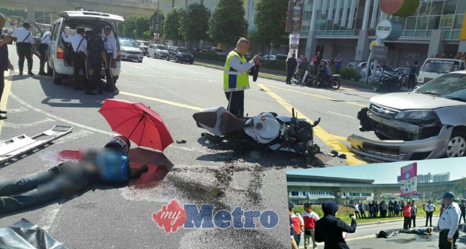Penunggang motosikal berkuasa tinggi maut dalam kemalangan dengan Proton Saga.