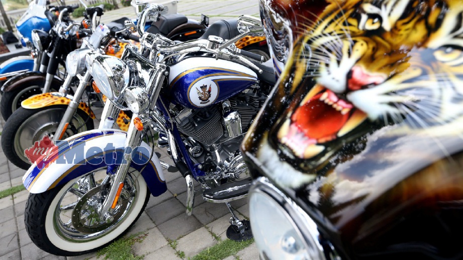 ANTARA koleksi peribadi Harley-Davidson milik Sultan Ibrahim. FOTO Mohd Azren Jamaludin