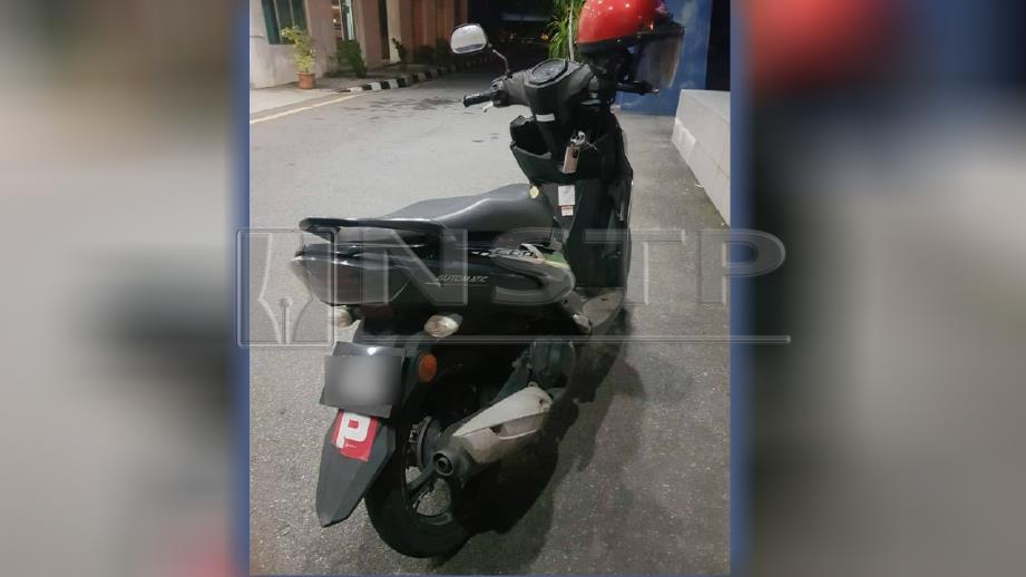 MOTOSIKAL Yamaha Ego yang dicuri suspek. FOTO Ihsan Polis