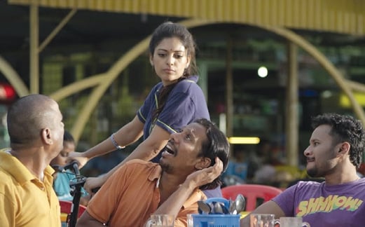 ANTARA babak menarik dalam filem Maravan yang menjalani postproduksi di India.