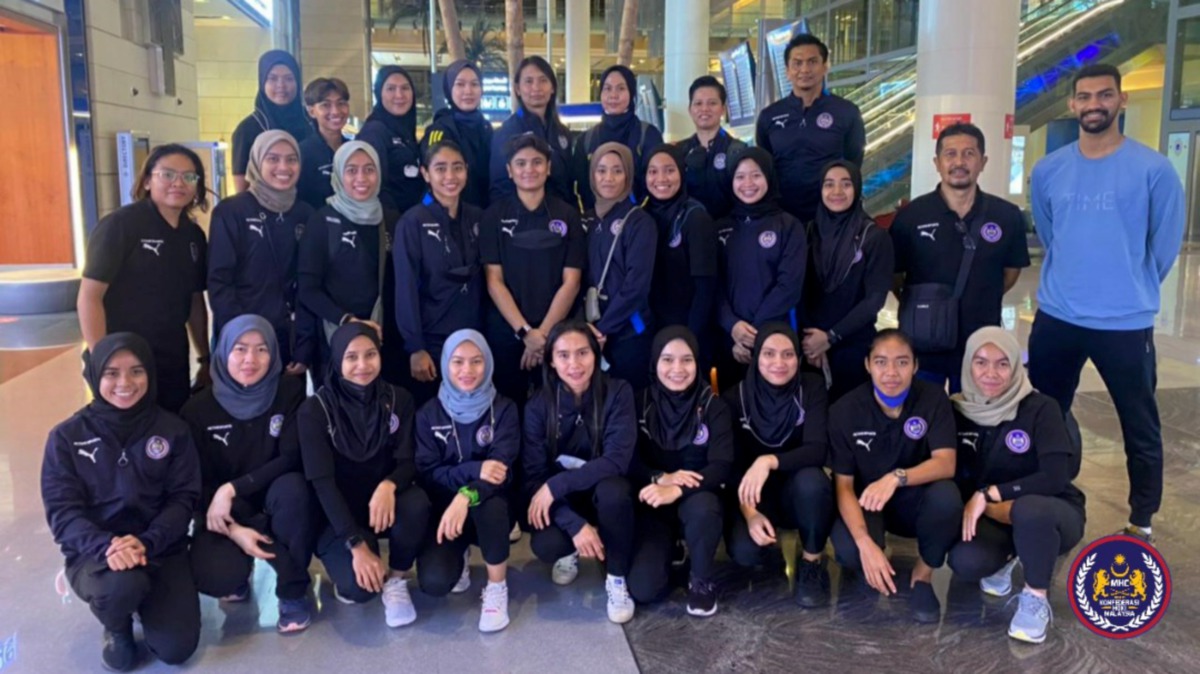 Skuad projek khas wanita tiba di Muscat, Oman hari ini untuk mengambil bahagian di Piala Asia bermula 21 Februari. FOTO Ihsan KHM