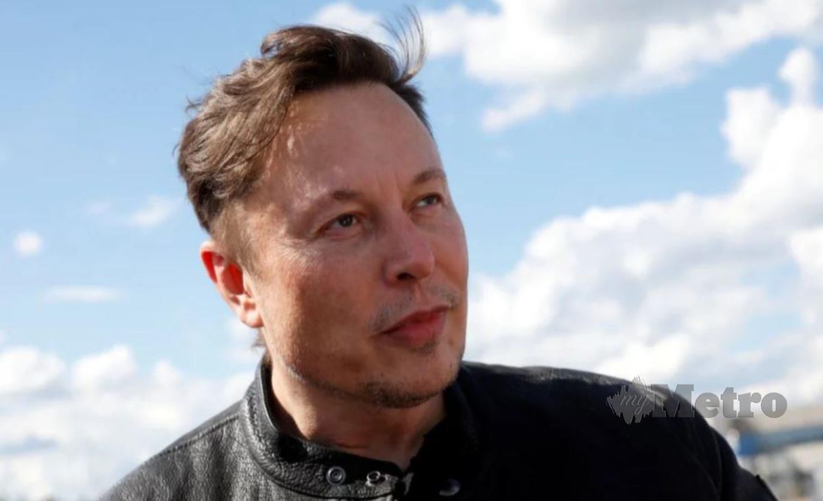KETUA Pegawai Eksekutif Tesla, Elon Musk. FOTO REUTERS