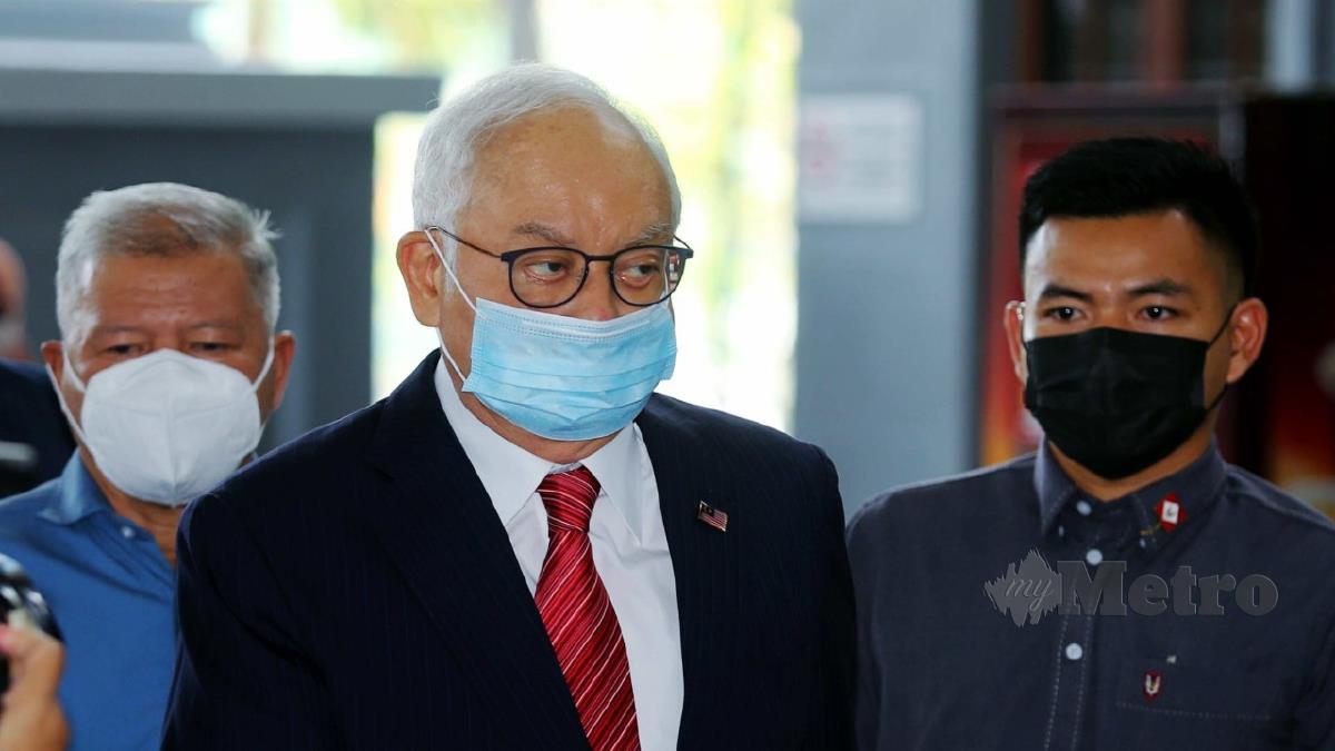 DATUK Seri Najib Razak hadir di Mahkamah Tinggi hari ini. FOTO SAIFULLIZAN TAMADI.