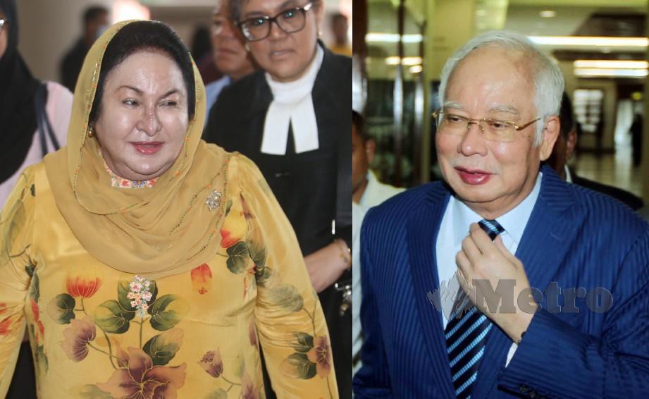 POLIS akan rakam percakapan Najib (kanan) dan Rosmah. FOTO NSTP