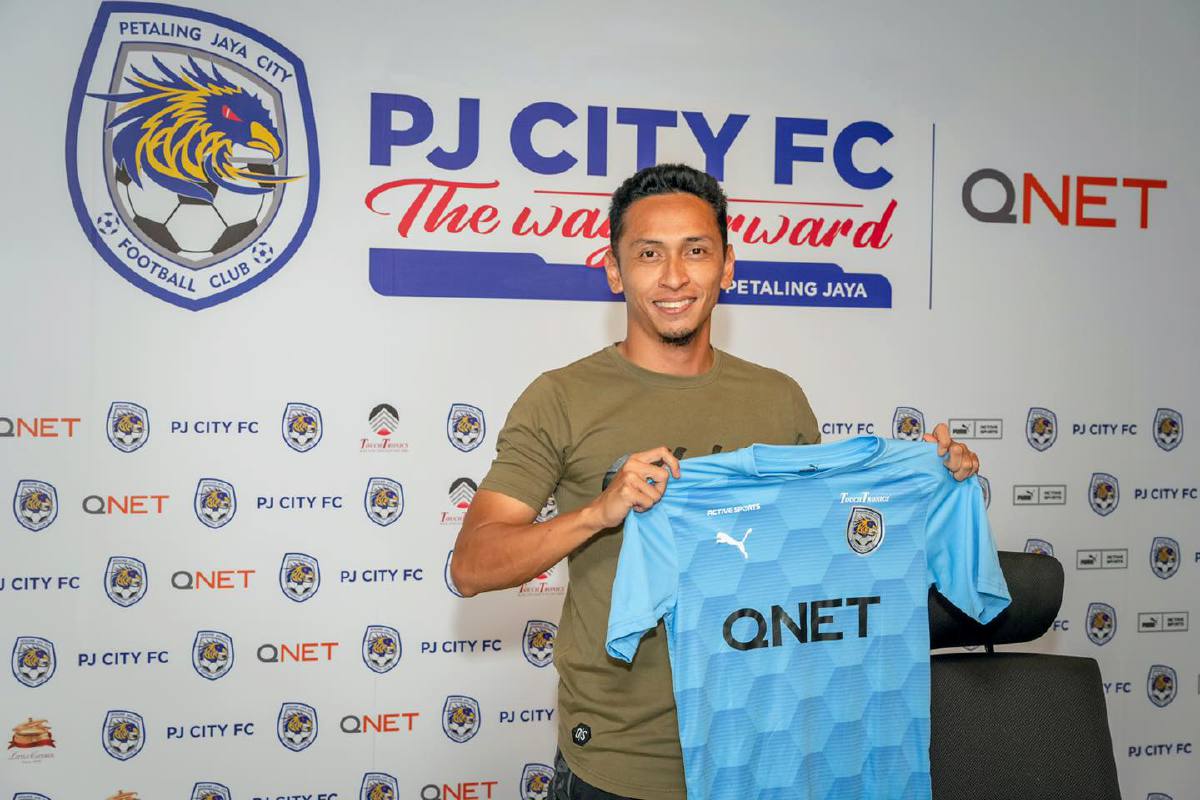 Nasir Basharudin antara pemain tempatan yang ditandatangani PJ City FC. FOTO PJ City FC
