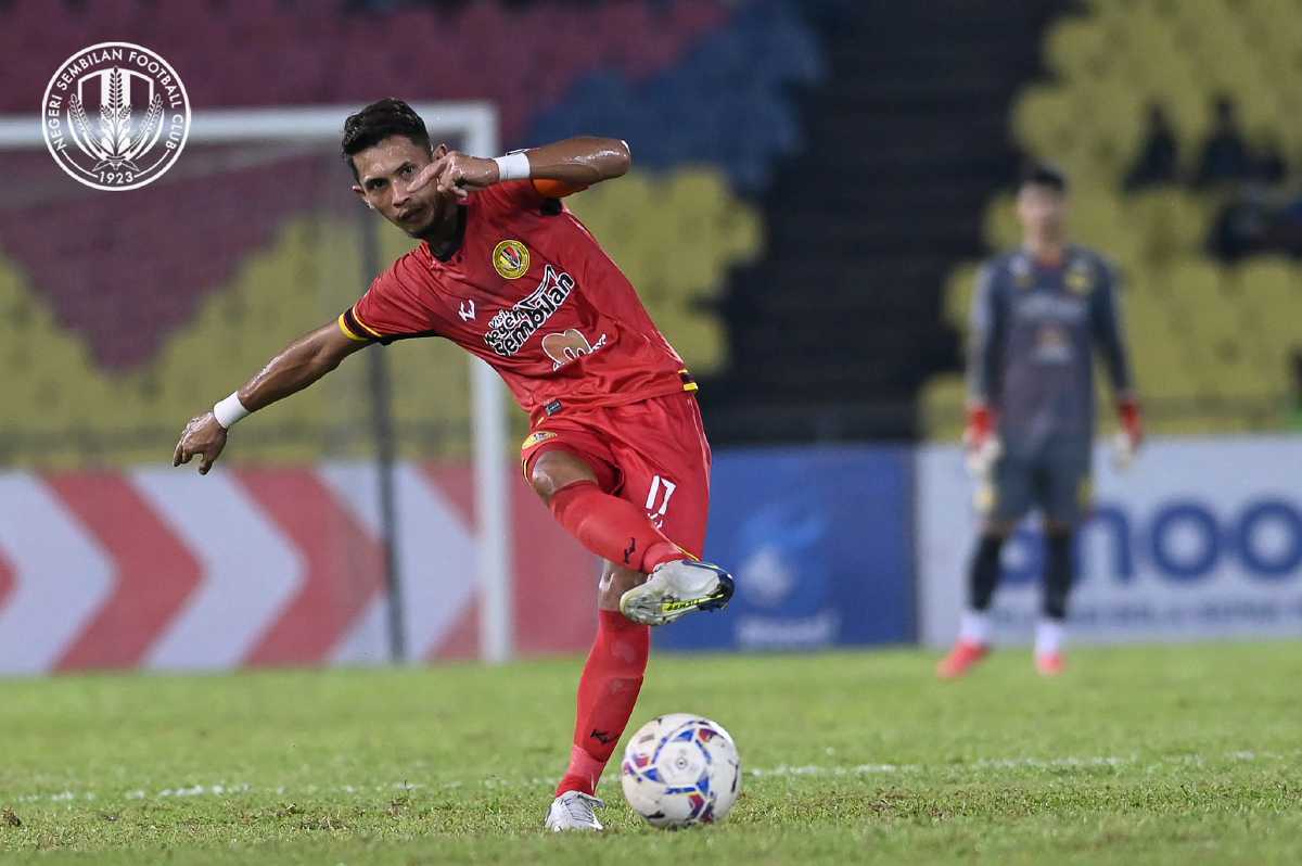 NASRULLAH Hanif Johan tuntut rakan beraksi habis-habisan bertemu Sri Pahang, esok. FOTO IHSAN NSFC