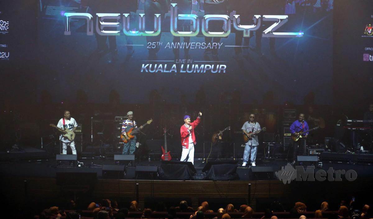 KONSERT ulang tahun New Boyz ke-25 di Planery Hall KLCC, Kuala Lumpur. FOTO Hairul Anuar Rahim