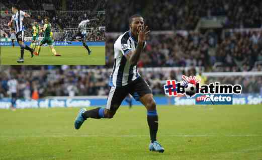 Empat gol Wijnaldum menggembirakan penyokong Newcastle. - Pix Reuters
