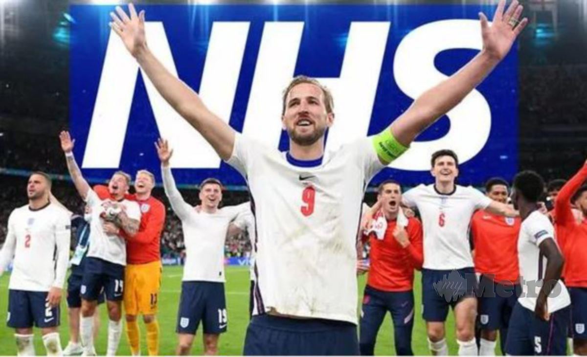 BADAN amal NHS akan terima sumbangan hasil kemenangan England di Euro 2020. FOTO Agensi