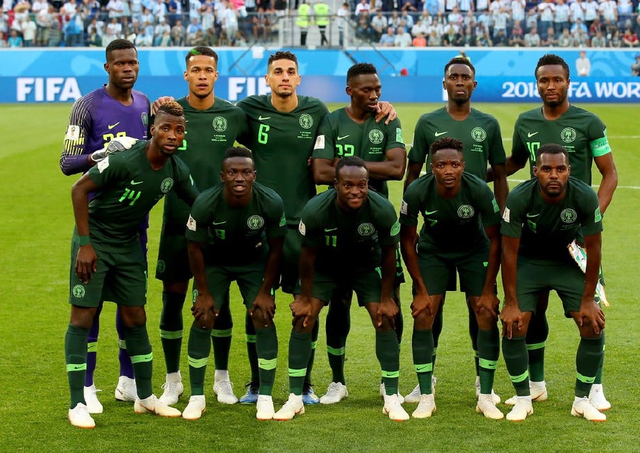 SKUAD Nigeria yang beraksi pada Piala Dunia tahun lalu. — FOTO Agensi