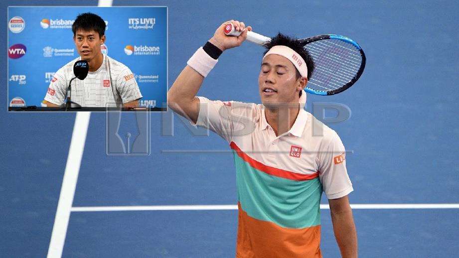 Nishikori tewaskan Chardy untuk ke final. FOTO AFP 