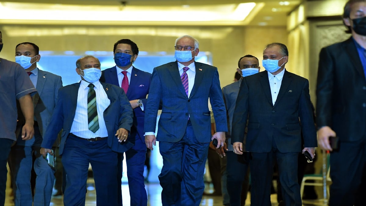 DATUK Seri Najib Razak tiba di Mahkamah Rayuan. FOTO BERNAMA