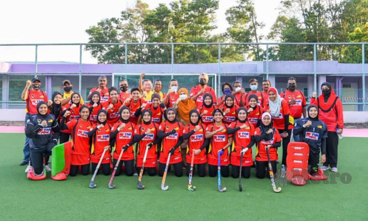 SKUAD NS Girls bakal menanti kunjungan KPT-Uniten Thunderbolts pada aksi MHL 2022 di Seremban 2, Isnin nanti. FOTO Mohd Amin Jalil