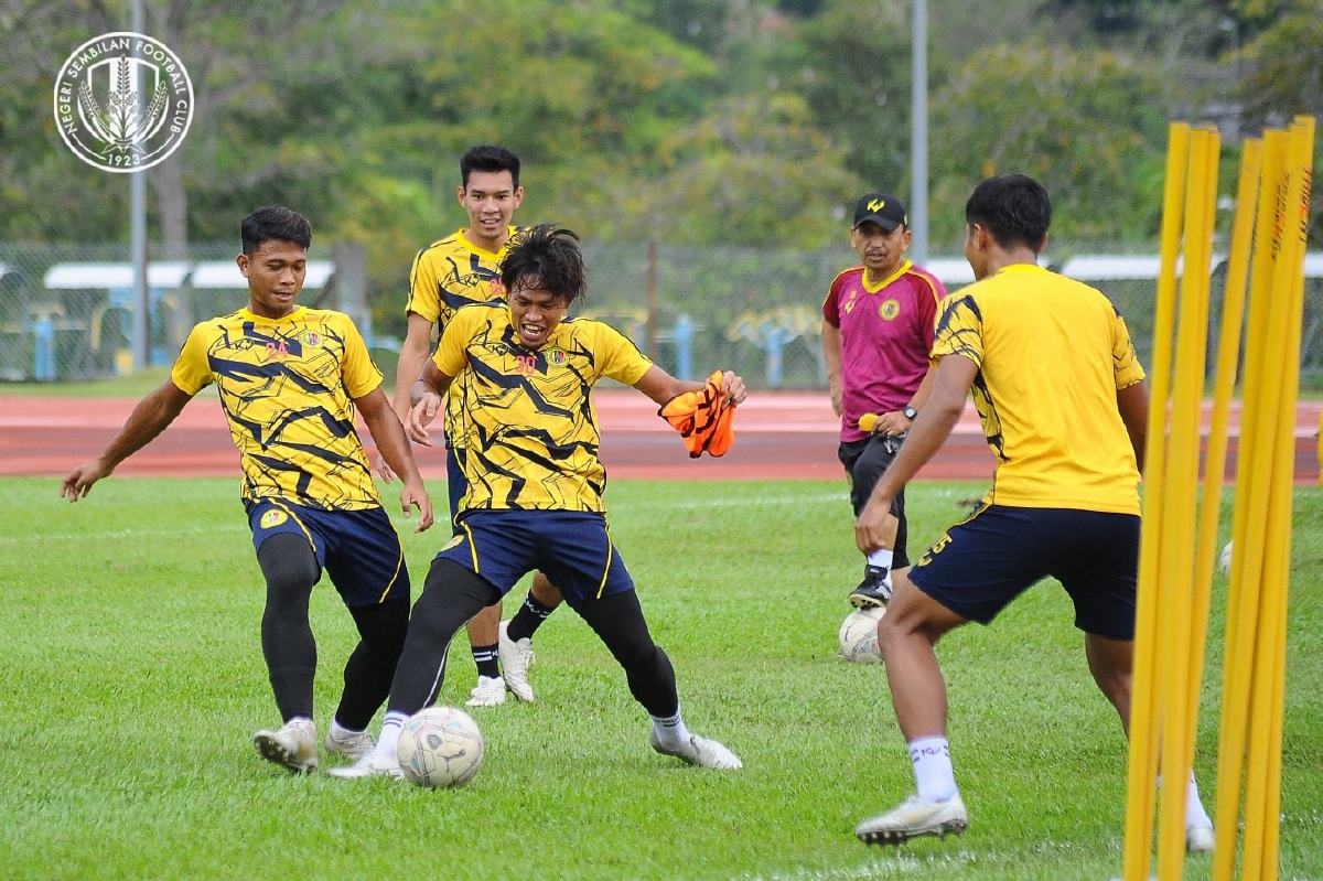 SKUAD Negeri Sembilan FC membuat persiapan rapi menjelang pertembungan menentang JDT. -FOTO Ihsan NSFC