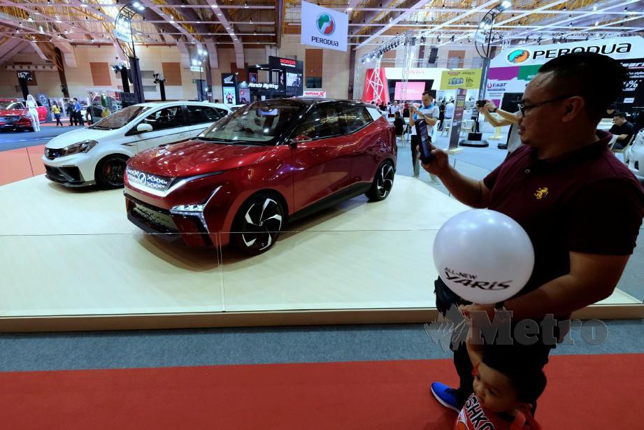 PERODUA turut mempamerkan model kereta konsep pada Malaysia Autoshow 2019. FOTO Bernama