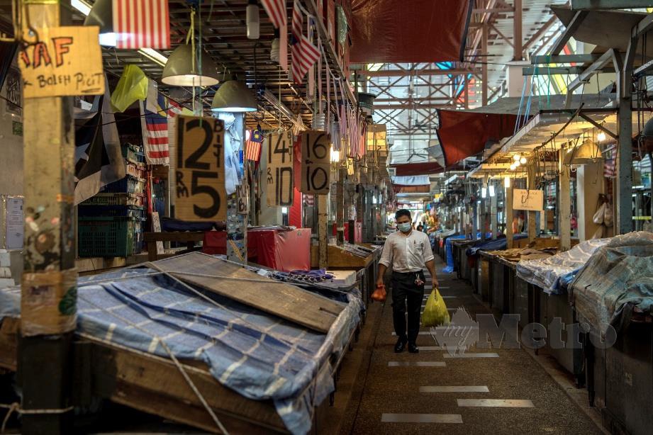 Pasar Jalan Raja Bot , Chow Kit, 28 April lalu. FOTO Bernama