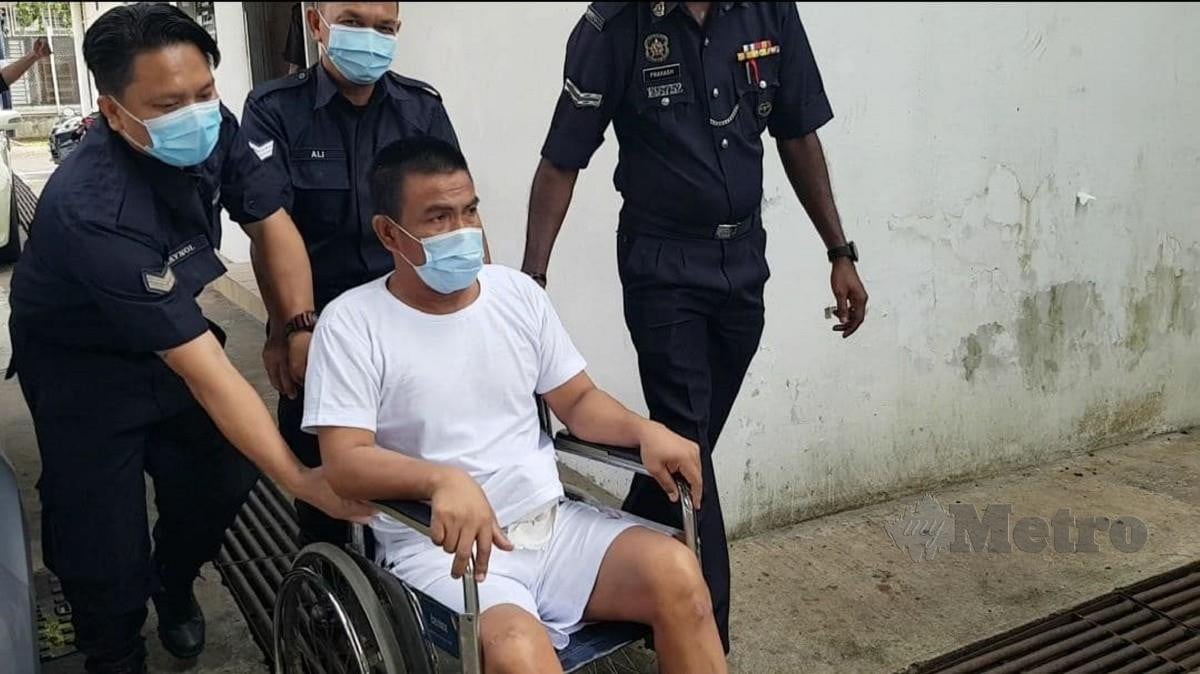 TERTUDUH dijatuhi hukuman gantung sampai mati oleh Mahkamah Tinggi Tawau. FOTO Abdul Rahemang Taiming
