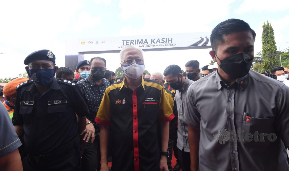 ISMAIL Sabri hadir pada majlis pelancaran Projek Lebuh Raya Pan Borneo Sabah Zon Timur. FOTO Bernama