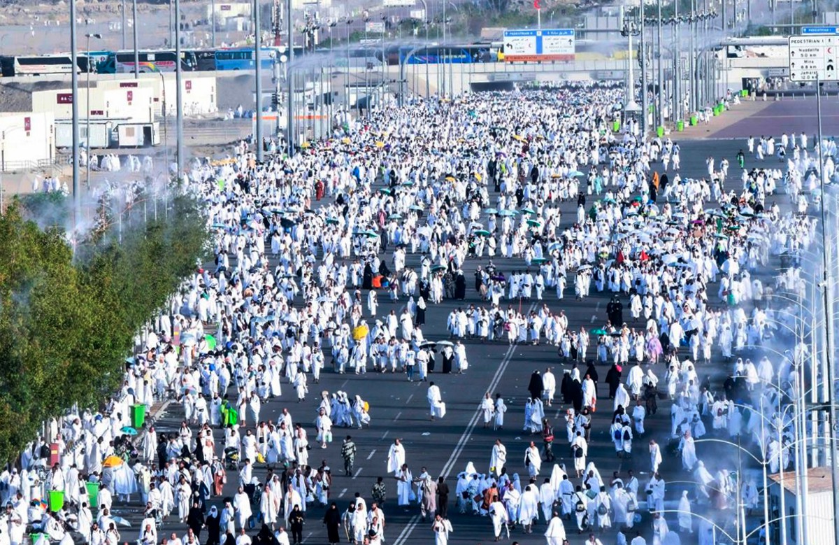 JEMAAH haji berada di Arafah, 27 Jun lalu bagi mengerjakan ibadat haji pada tahun 1444H/2023M. FOTO Bernama