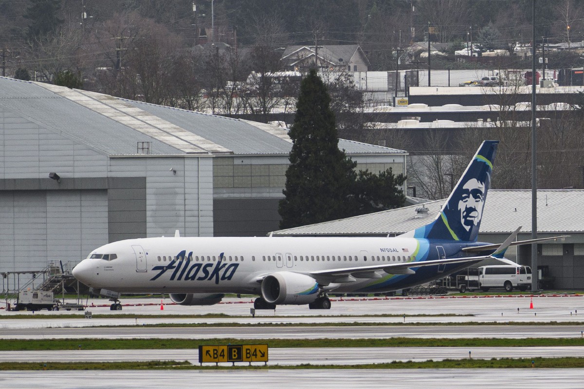 PESAWAT Boeing 737 MAX 9 Alaska Airlines. FOTO AFP/Getty Images
