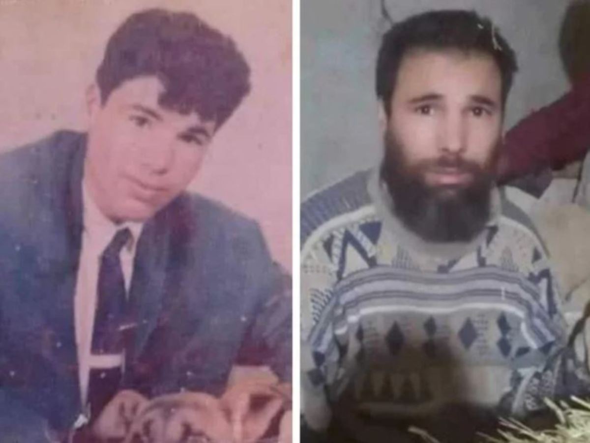 OMAR ketika usia remaja 17 tahun (gambar kiri) ketika diculik dan ketika berusia 43 tahun selepas ditemukan semula. FOTO Agensi