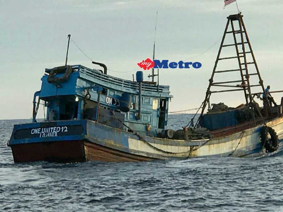Bot nelayan warga Vietnam yang dirampas APMM. FOTO Ihsan APMM