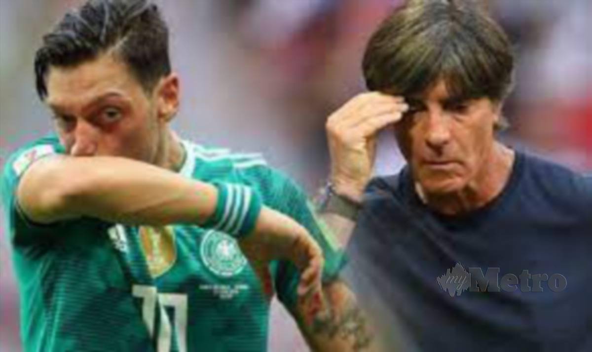 BEKAS pemain tengah Jerman, Mesut Ozil bersara daripada pentas bola sepak antarabangsa selepas Piala Dunia 2018, sekali gus mengecewakan Loew. FOTO AFP