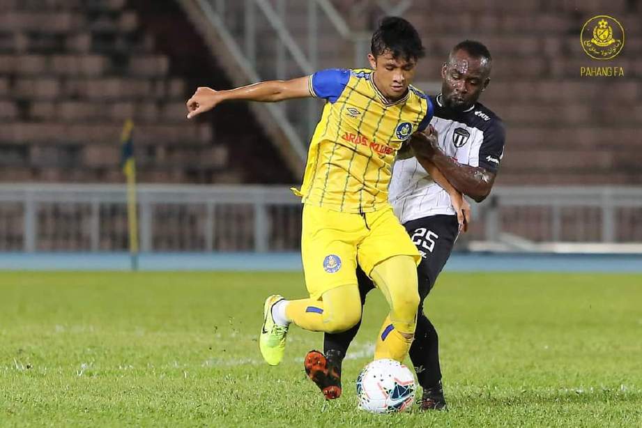 ANTARA aksi Pahang bertemu TFC II. FOTO Pahang FA 