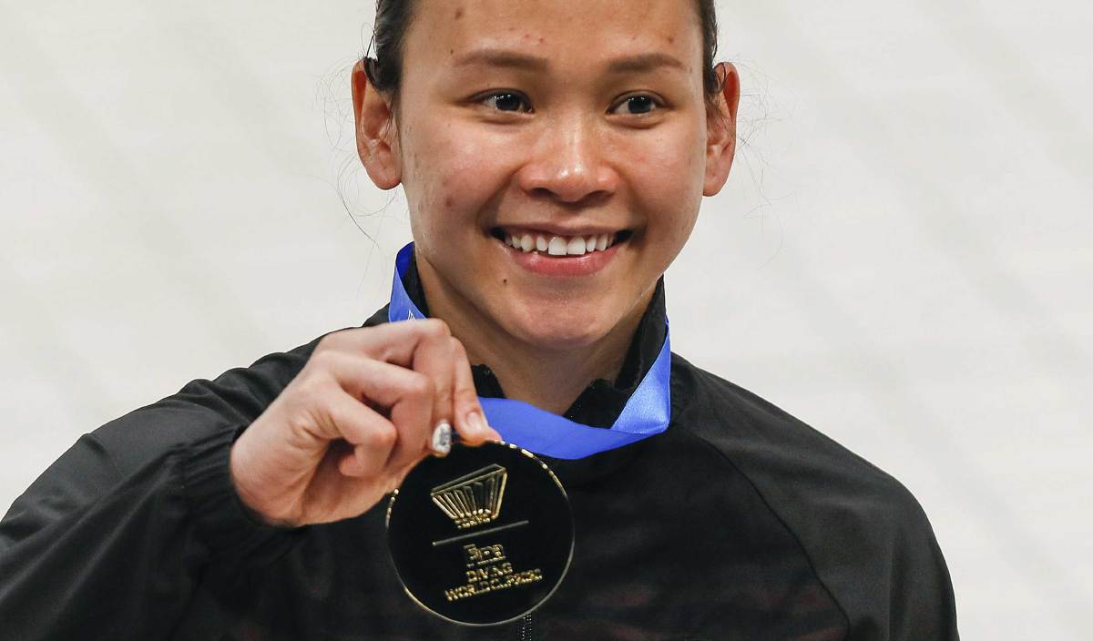 PANDELELA raih emas dalam acara 10 meter (m) platform individu di Piala Dunia Fina di Tokyo. FOTO EPA