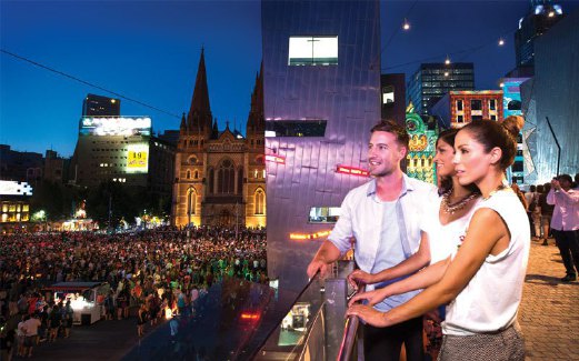 DUA belas jam penuh warna-warni di White Night Melbourne.