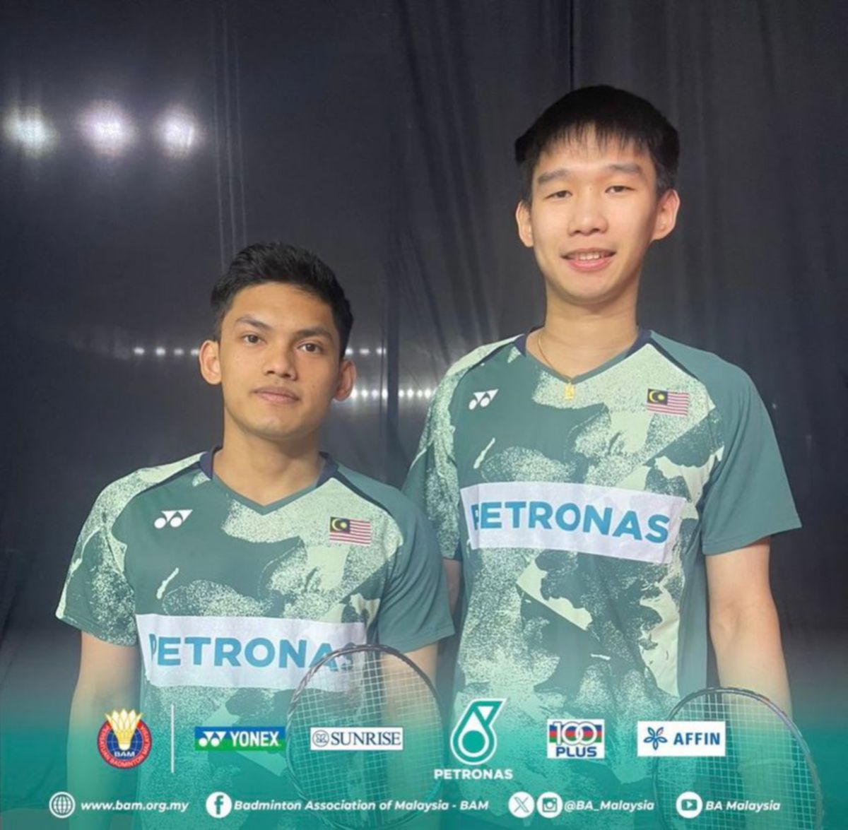 HON Jian (kanan) dan Haikal meraih kejuaraan kedua dalam tempoh dua minggu. FOTO BAM