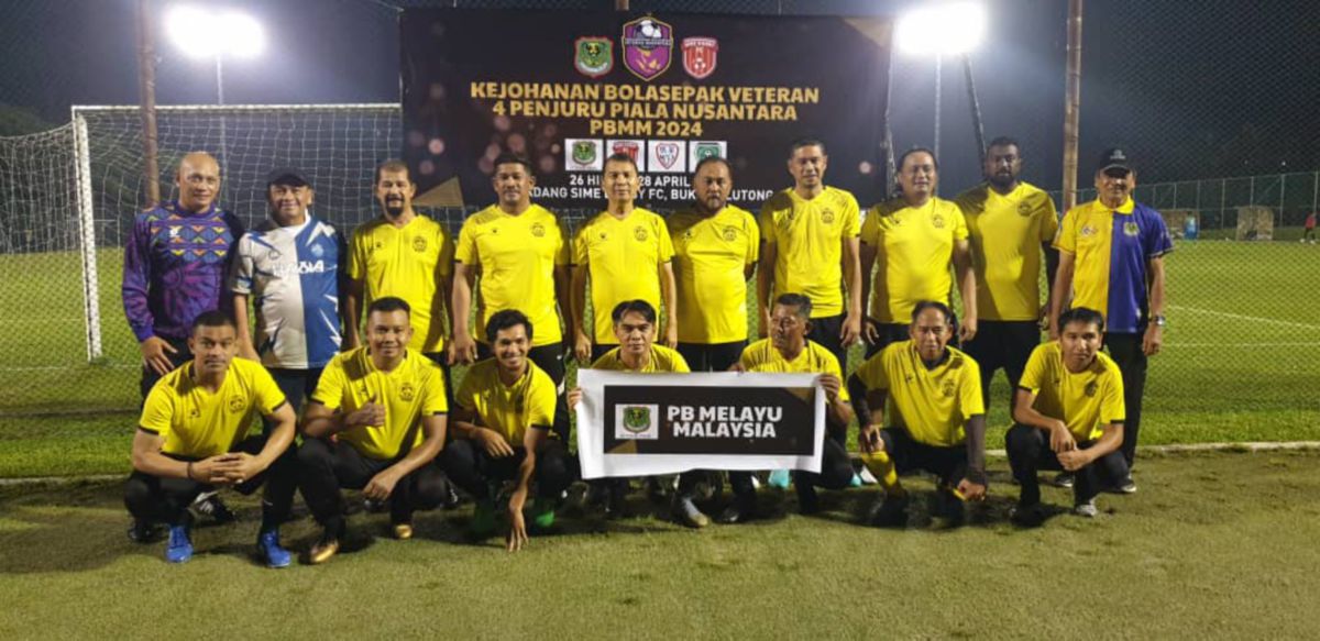 PASUKAN veteran PBMM dalam aksi Piala Nusantara 2024.