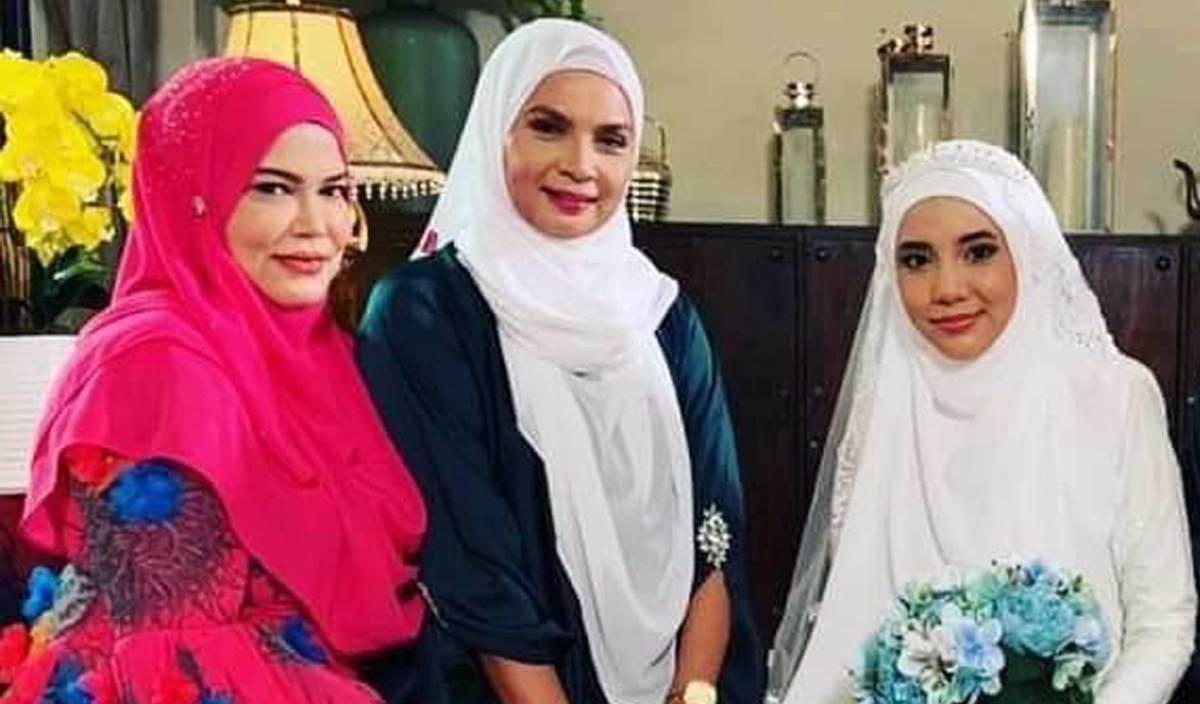 TIGA pelakon positif Covid-19 (dari kiri) Farisya Irwayu, Laila Nasir dan Sweet Qismina.