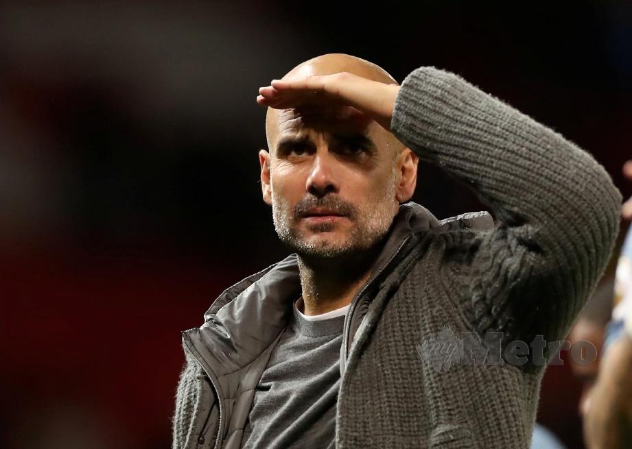 Pengurus Manchester City, Pep Guardiola. FOTO Reuters.