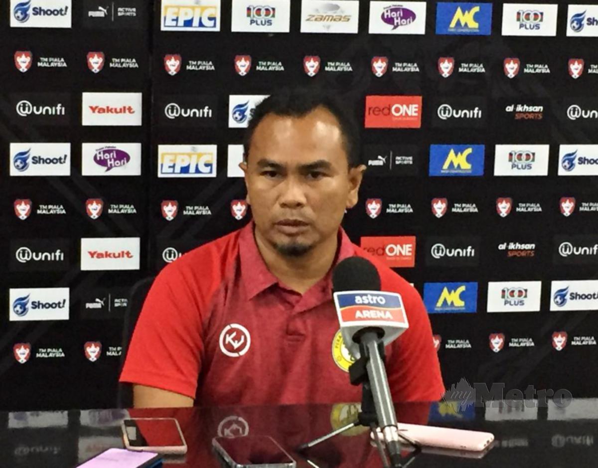 PEMANGKU ketua jurulatih Perak FC, Mohd Shahril Nizam Khalil. -FOTO Malik Muhamad