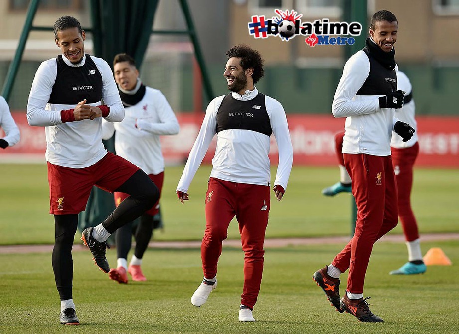 SALAH (tengah) pemain berbisa Reds. FOTO/LIVERPOOL FC 