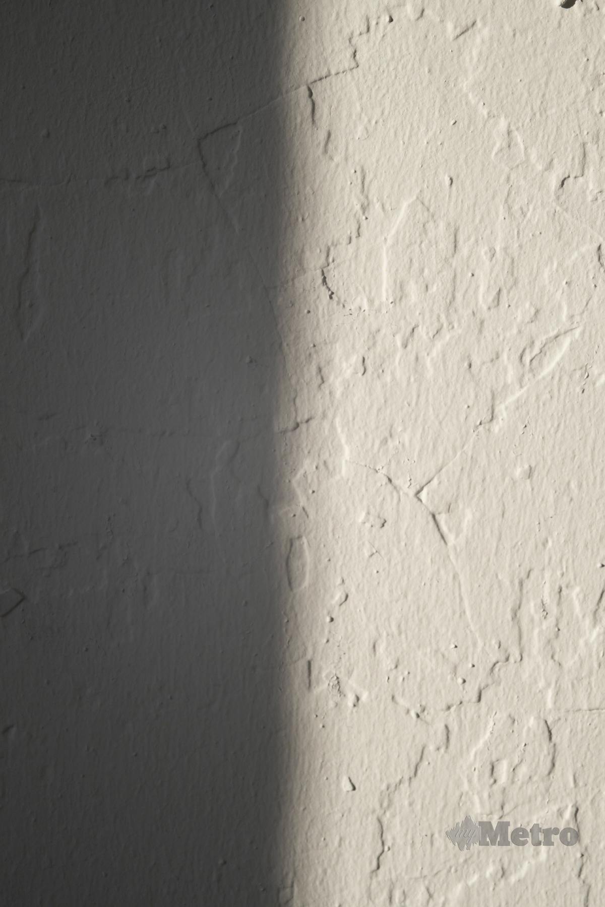 PENGGUNAAN jenis yang tidak dapat menutup struktur dinding yang tidak rata kadang-kala menjadi seni dalam hiasan dalaman.