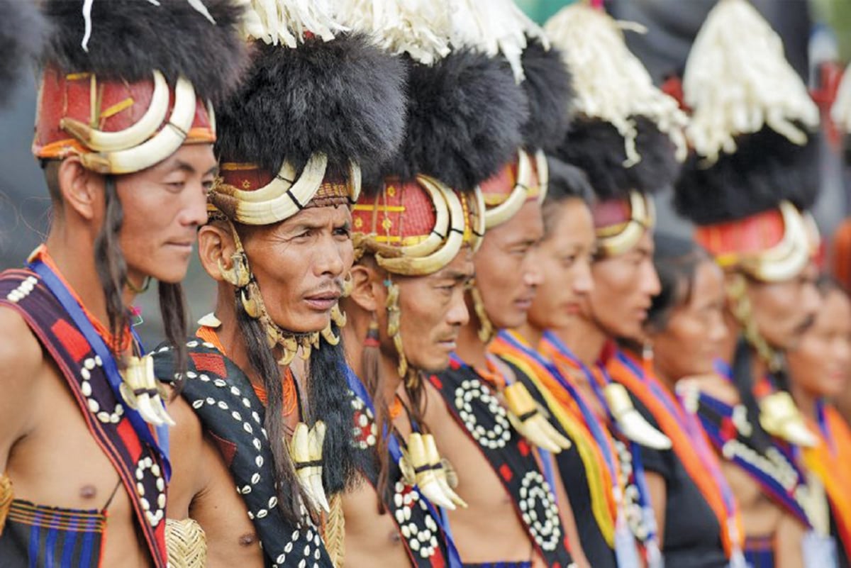 WAJAH kebanggaan suku kaum di Nagaland. 