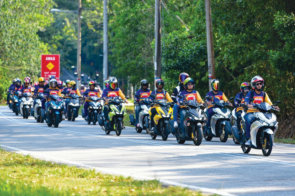 PELBAGAI jenis motosikal Yamaha.